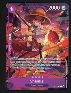 One Piece Shanks (Alt Art) OP13-065 R Carrying on His Will English - Image 1