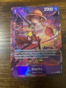 One Piece Shanks (Alt Art) OP13-065 R Carrying On His Will NM - Image 1