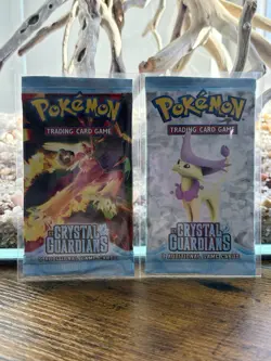 Pokemon Ex Crystal Guardians Booster Packs Factory Sealed Blaziken & Delcatty - Image 1