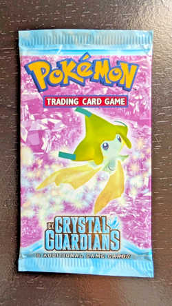 Factory Sealed Pokemon EX Crystal Guardians Booster Pack - Jirachi Art - Image 1