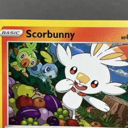 Pokemon TCG Scorbunny SWSH071 Black Star Promo Cosmos Holo NM - Image 2