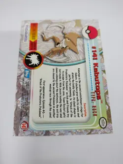 MINT 2000 topps Pokemon TV Animation Edition Series 3 Non Foil #141 Kabutops - Image 3