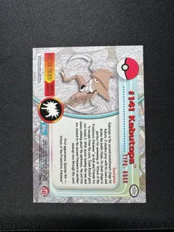 2000 Topps Pokemon TV Animation Edition Series 3 Non Holo #141 Kabutops - Image 5