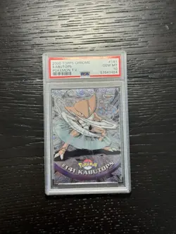 2000 Topps Chrome Kabutops Pokemon TV PSA 10 - Image 1