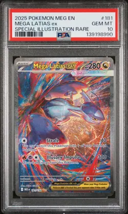 2025 POKEMON MEG EN-MEGA EVOLUTION #181 MEGA LATIAS EX PSA 10 - Image 1