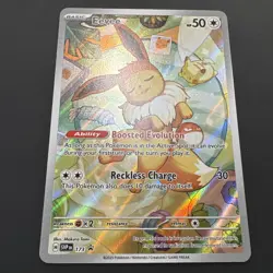 Pokemon TCG Eevee 173 Sv: Scarlet & Violet Black Star Promo Cards Full Art Holo - Image 2