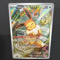 Pokemon TCG Eevee 173 Sv: Scarlet & Violet Black Star Promo Cards Full Art Holo - Image 3