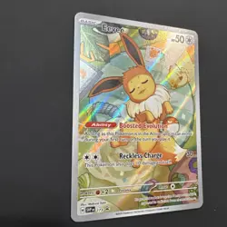 Pokemon TCG Eevee 173 Sv: Scarlet & Violet Black Star Promo Cards Full Art Holo - Image 4
