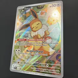 Pokemon TCG Eevee 173 Sv: Scarlet & Violet Black Star Promo Cards Full Art Holo - Image 5