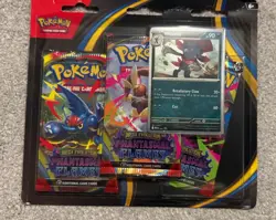Pokemon TCG Mega Evolution Phantasmal Flames Triple Blister Pack New - weavile - Image 1