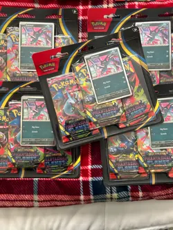 Pokemon TCG: Mega Evolution Phantasmal Flames 3 Booster Pack Blister Sneasel NEW - Image 1
