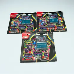 Pokemon TCG Mega Evolution Phantasmal Flames 3 Pack Blister x3 Sneasel & Weavile - Image 1