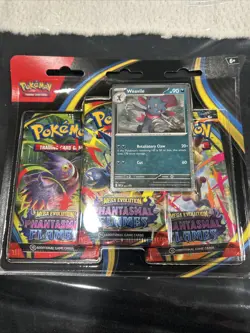 Pokemon TCG Mega Evolution - Phantasmal Flames Booster Blister - 3 Packs - Promo - Image 1