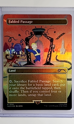 2024 MTG Magic the Gathering Secret Lair Drop Fallout Foil #1534 Fabled Passage - Image 1