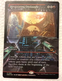 Devastating Onslaught (0361) (Showcase) -Foil Near Mint MTG Edge of Eternities - Image 1