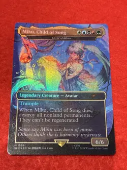 MTG Miku Child Of Song Child Of Alara Rainbow Foil Hatsune Miku English - Image 1