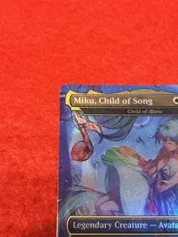 MTG Miku Child Of Song Child Of Alara Rainbow Foil Hatsune Miku English - Image 3