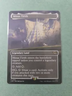 Minas Tirith - Borderless - Universes Beyond The Lord of the Rings - NM MTG - Image 1