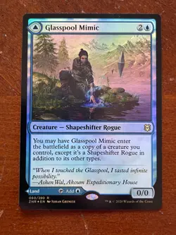 MTG Magic the Gathering Glasspool Mimic Glasspool Shore Zendikar Rising NM - Image 1