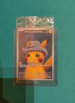 Pokemon - SEALED Pikachu Van Gogh with Grey Felt Hat - SVP 085 - Image 1