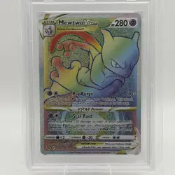 PSA 10 Mewtwo VSTAR 079/078 Pokemon GO Rainbow Secret Rare Pokemon Card - Image 2