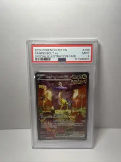 2024 Pokemon Temporal Forces Raging Bolt Ex Special Illustration Rare #208 PSA 9 - Image 3