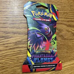 Pokemon TCG Mega Evolution Phantasmal Flames Booster Pack Factory Sealed - Image 1