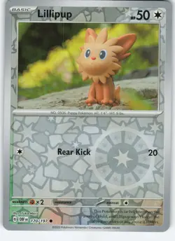 Lillipup 170/197 Common Reverse Holo SV03: Obsidian Flames NM Pokemon - Image 1