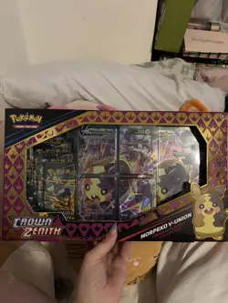 Pokemon Crown Zenith Morpeko V-Union Premium Playmat Collection SEALED - Image 1