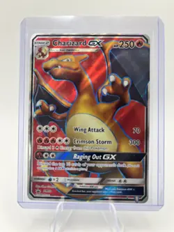 Pokemon TCG 2017 Charizard GX Full Art Holo SM60 LP Condition - Image 1
