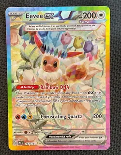 Eevee ex 167/131 Special Illustration Rare SV Prismatic Evolutions Pokemon NM LP - Image 2