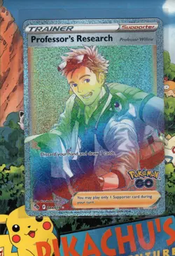 Pokemon TCG Professor's Research 084/078 Secret Rare Pokemon GO NM/M - Image 1