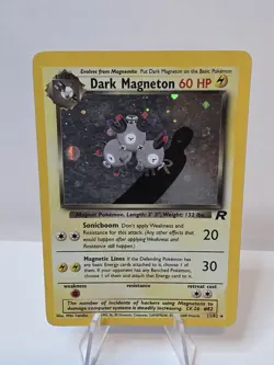Pokemon Dark Magneton 11/82 Team Rocket Set Holo Unlimited MP - Image 1