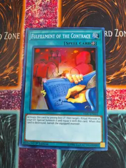 Yu-Gi-Oh! TCG Fulfillment of the Contract HISU-EN052 Super Rare 1st Edition NM - Image 1