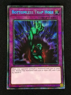 Yugioh Bottomless Trap Hole MP25-EN018 1st Starlight (NM) - Image 1
