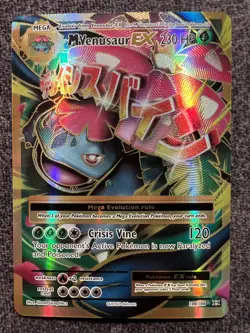M Venusaur EX 100/108 Ultra Rare Mega Holo Pokemon Card NM - Image 1