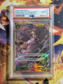 PSA 10 One Piece Kingdoms of Intrigue Donquixote Rosinante OP04-119 ENG - Image 1