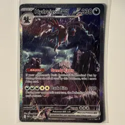 Hydreigon EX SIR Full Art- 169/086 SV White Flare- English- Pokemon TCG Card- NM - Image 3