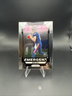 2024 Panini Prizm - Emergent Drake Maye RC #4 New England Patriots - Image 3