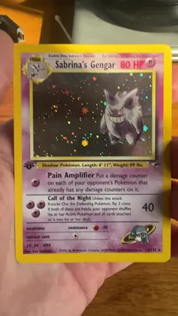 1st Edition Sabrina's Gengar Holo | Gym Challenge 14/132 Pokemon NM/Mint - Image 2
