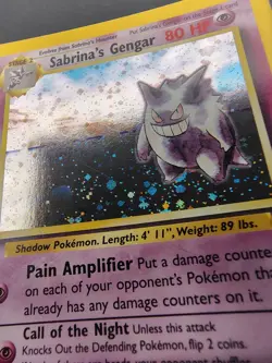 Pokemon Gym Heroes - Sabrina's Gengar 14/132- First Edition - Holo - LP - Image 5
