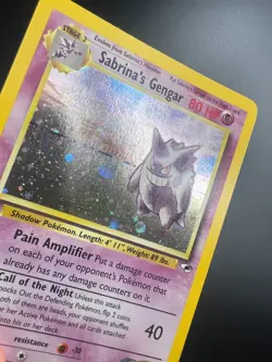 Sabrina's Gengar - 14/132 - Pokemon Gym Heroes 1st Edition Holo Rare WOTC LP - Image 2