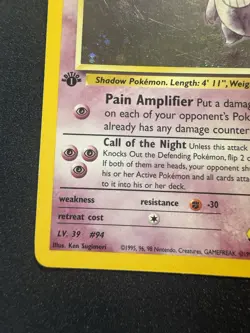Pokemon TCG First Edition Sabrina's Gengar Gym Challenge 14/132 LP - Image 5