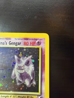 Pokemon TCG Sabrina's Gengar Holo Rare 1st Edition Gym Heroes 14/132 SWIRL LP - Image 5