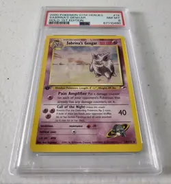 Sabrina’s Gengar 1st Edition 14/132 - Gym Heroes *PSA 8 NM-MT* Holo Pokemon Card - Image 2