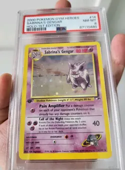 Sabrina’s Gengar 1st Edition 14/132 - Gym Heroes *PSA 8 NM-MT* Holo Pokemon Card - Image 5