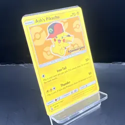 Pokemon TCG Ash's Pikachu SM110 Black Star Movie Promo 'I Choose You' LP - Image 2
