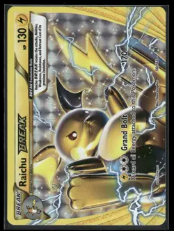 M-NM Raichu Break 50/162 Ultra Rare XY Breakthrough Pokemon Card 2015 - Image 1