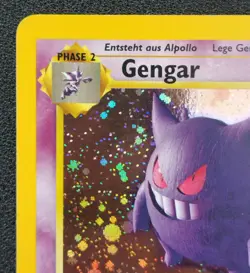 GERMAN Gengar 5/62 Fossil Base Set Holo Vintage 1999 WOTC [LP] Pokemon Vintage. - Image 2