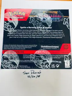 Pokemon TCG Mega Evolution Phantasmal Flames Factory Sealed 36 Pack Booster Box - Image 3